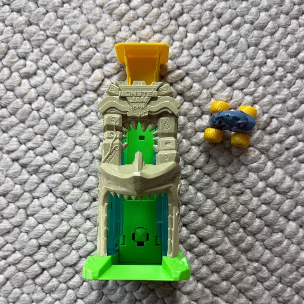 Monster Jam Green and Yellow Kids Toy with Blue Accents